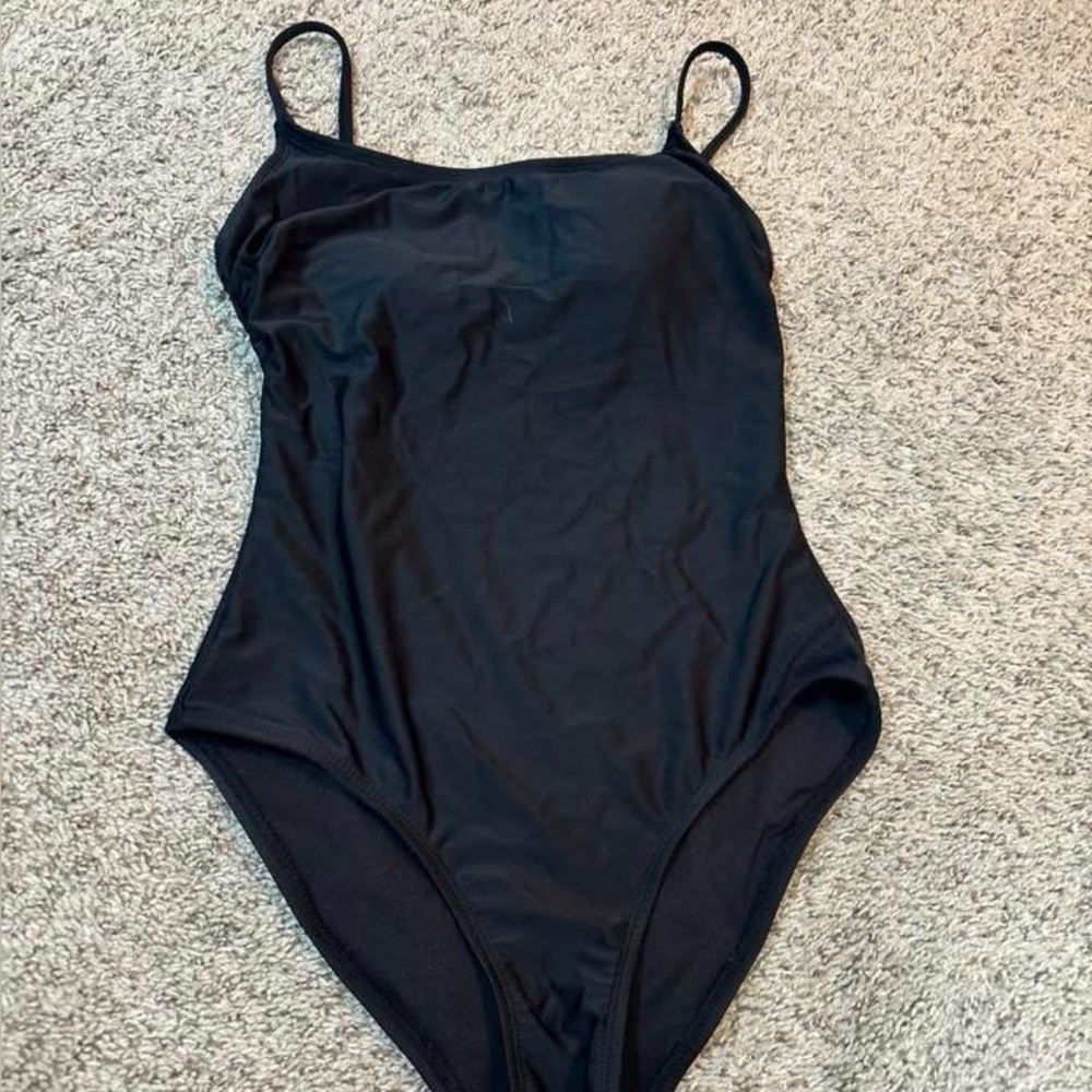 Classic Black One-Piece Swimsuit